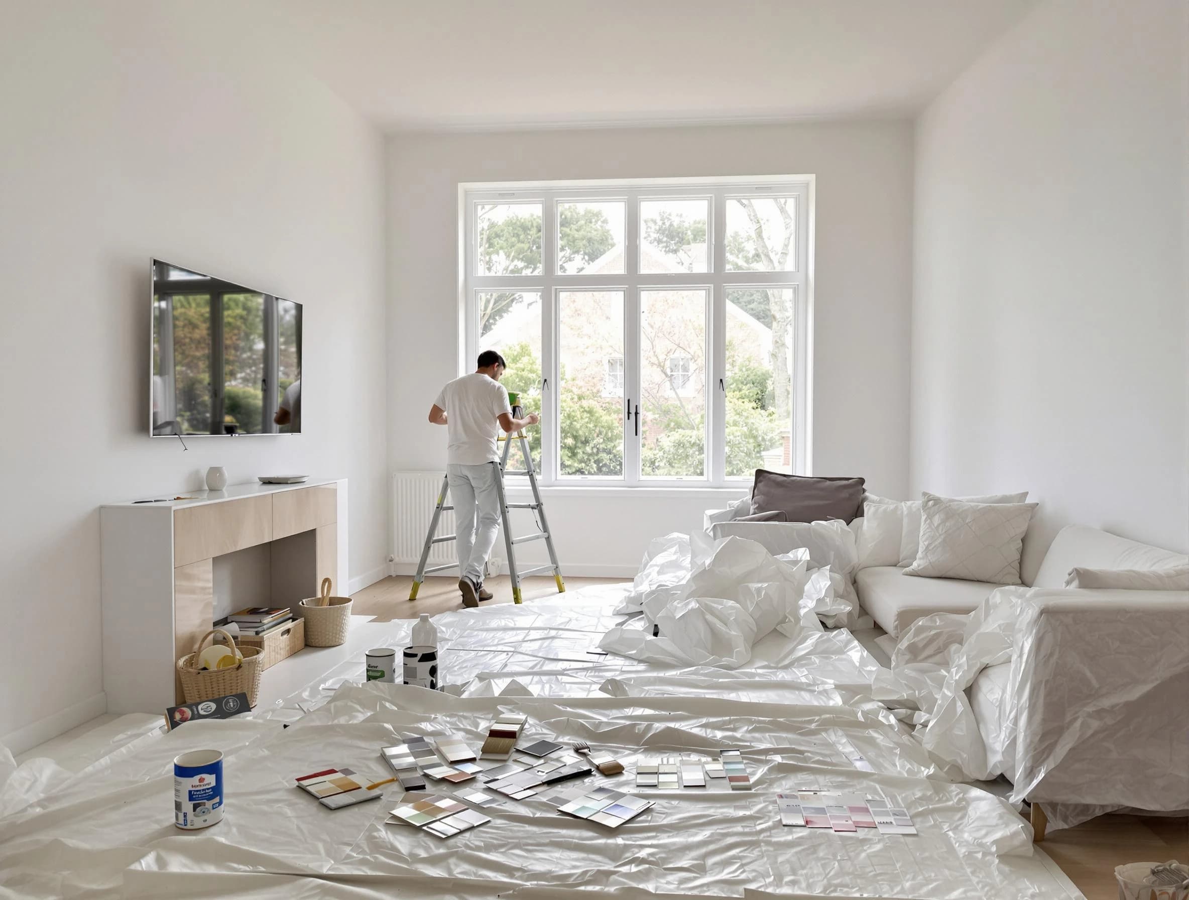 Shaker Heights House Painters professional applying interior paint in Shaker Heights, OH